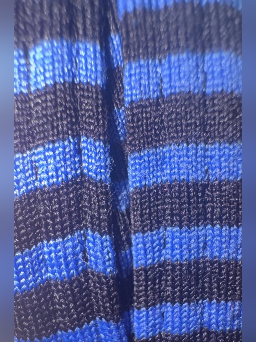 PrAna Dress Blue Black Striped Strappy Criss Cross Back. Built in Bra Sz.Small - Picture 12 of 16